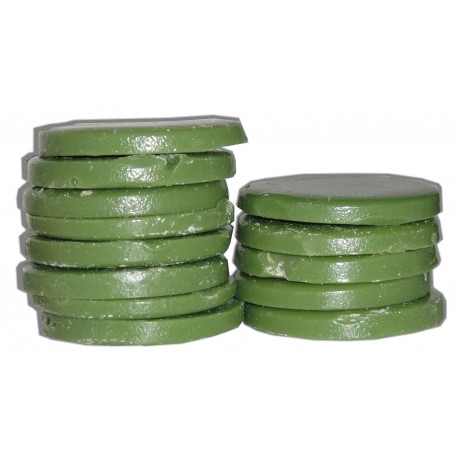 Cire traditionnelle - Galets - Verte - 200g
