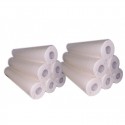 DRAP D EXAMEN LISSES de 60 cm           LOT DE 12 ROULEAUX