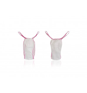 String jetable blanc femme