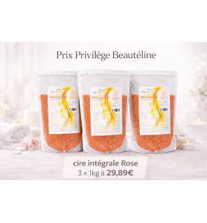 Lot cire integrale perles rose