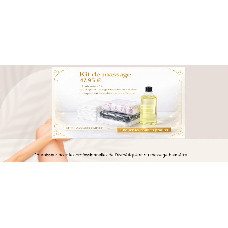 Kit Massage Huile1 Litre neutre Kit Massage Huile1 Litre neutre