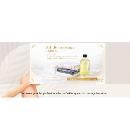 Kit Massage Huile1 Litre neutre