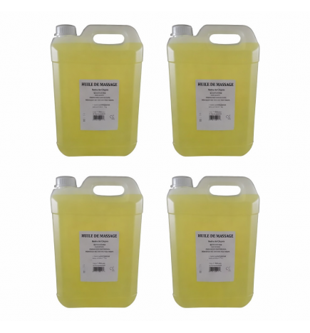 Huile -Lot de 4 bidons Ambre