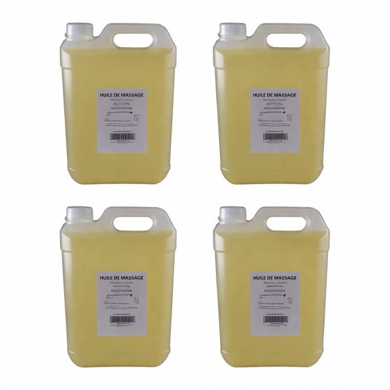 Huile -Lot de 4 bidons Monoï 5L Huile -Lot de 4 bidons Monoï 5L