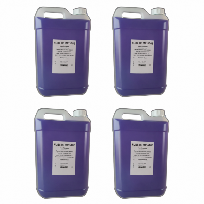 Huile -Lot de 4 bidons orange pékéo