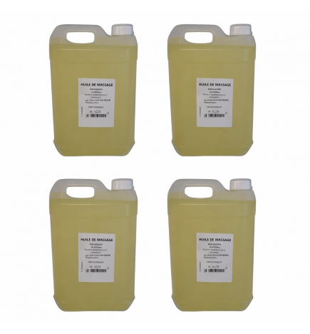 Huile -Lot de 4 bidons agrumes