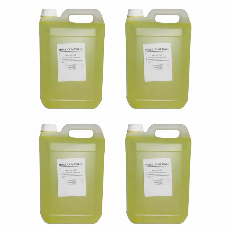 Huile -Lot de 4 bidons Thés vert5L Huile -Lot de 4 bidons Thés vert5L