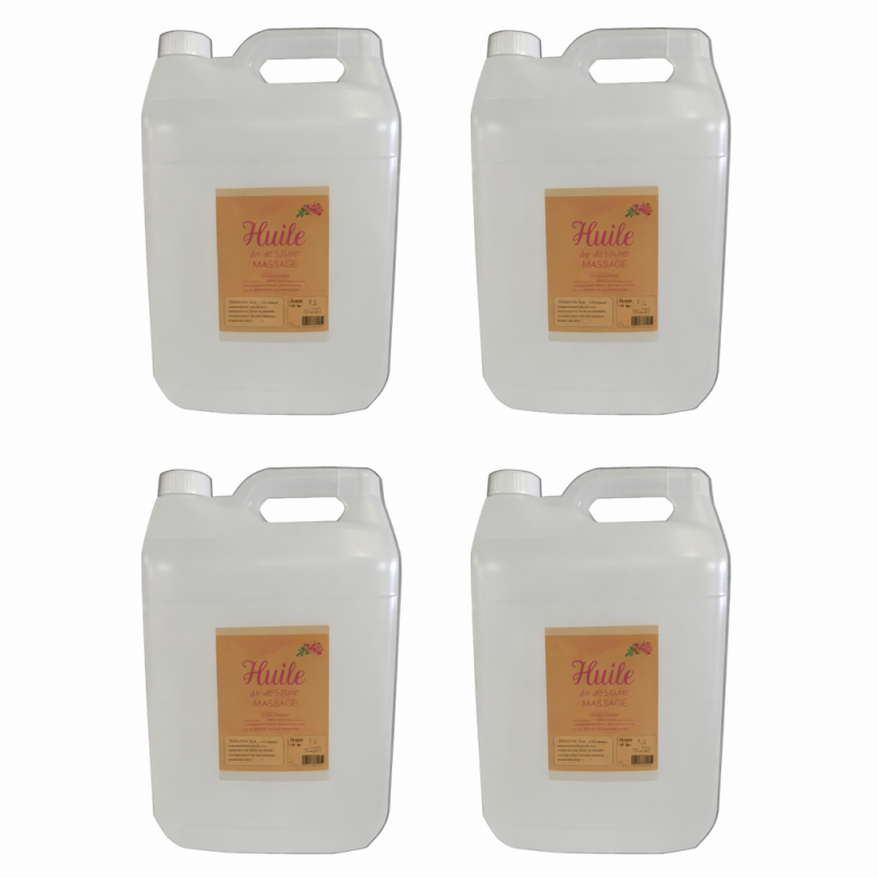 Huile -Lot de 4 bidons Verveine-Tilleul-Bergamotte Huile -Lot de 4 bidons Verveine-Tilleul-Bergamotte