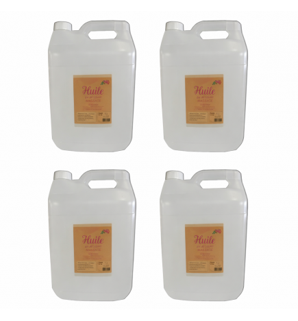 Huile -Lot de 4 bidons Verveine-Tilleul-Bergamotte
